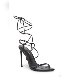 Steve Madden X Winnie Harlow Tie up stiletto sandals